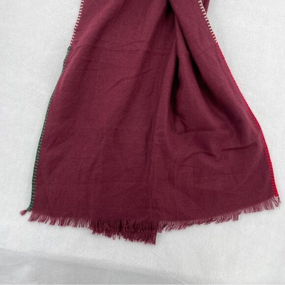 Free People Blanket Fringe Rectangle Scarf NWT - Picture 3 of 6